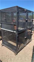 Metal 4 Compartment Rolling Crate