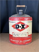 DX Surray Oil Company 5 Gal Can