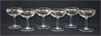 6 pcs Crystal Champagne Glasses