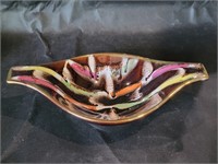 VTG W. Germany Double Handled Pottery Dish
