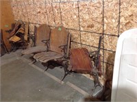 Vintage theater seats out of the Minden opera