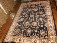 Area Rug Navy Blue Approx. 8'x6'