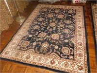 Area Rug Navy Blue Approx. 8'x6'