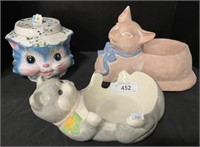 Lefton Miss Priss Cookie Jar, Ceramic Cats.