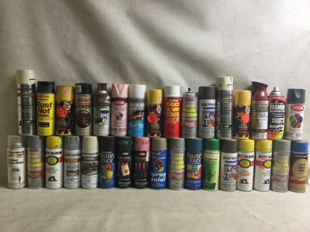 30+ Cans Spray Paints
