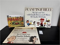 2 Peanuts Books & Newspaper