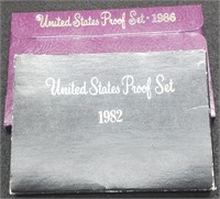 (2) Proof Sets: 1982, 1986