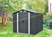 TMG-MS0608 6ft x 8ft Galvanized Metal Shed