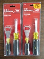 (2) ACE 11-in-1 Screwdriver w/ Bottle Opener