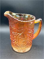 Imperial Glass Marigold Grape & Cable Pitcher