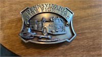 Pennsylvania firefighters belt buckle