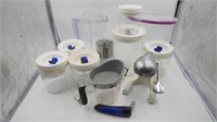 Kitchen Aid chopper, Juicer, pitchers, Containers