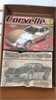 Lot of 2 Corvette Model Kits (from damp basement)