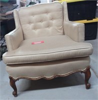 Upholstered Living Room Chair w/ Paw Feet