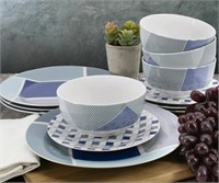 New Hometrends 12 piece dinnerware set, missing 1