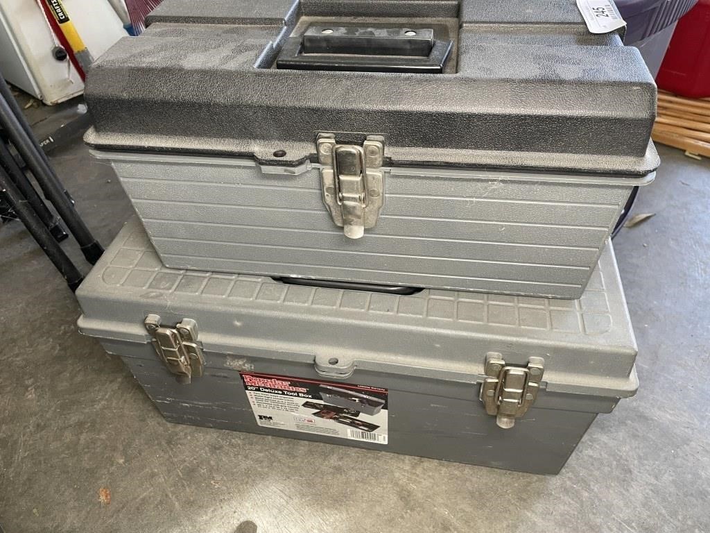 2 tool boxes with contents