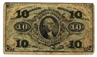 Series 1863 Ten Cent Fractional Currency Note