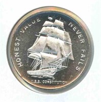 1 troy oz Silver Round - 1984 Liberty Mint U.S.S.