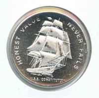 1 troy oz Silver Round - 1984 Liberty Mint U.S.S.