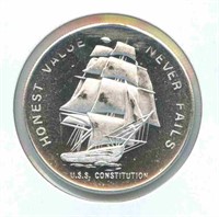 1 troy oz Silver Round - 1984 Liberty Mint U.S.S.