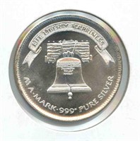 1 troy oz Silver Round - 1984 A-Mark Liberty,