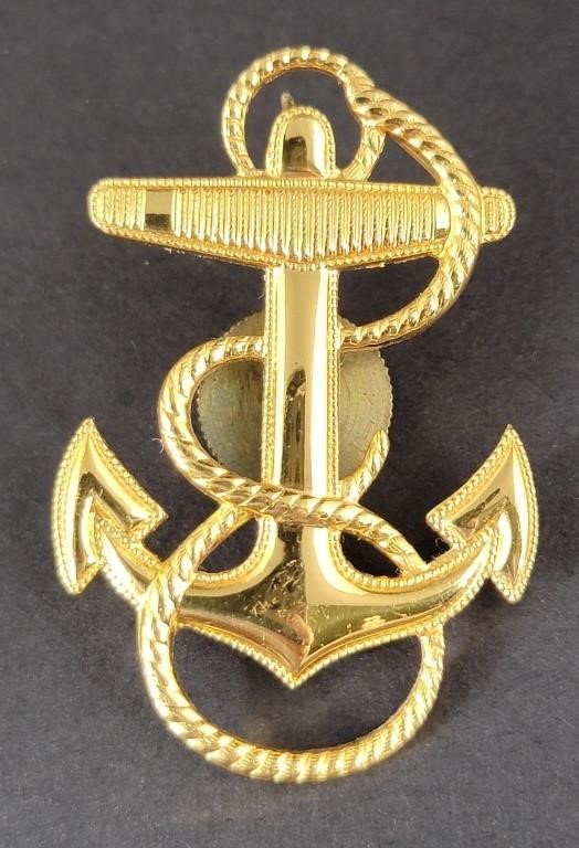 USN WWII Navy Anchor Brooch