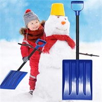 Kids Snow Shovel  Plastic  31.5"  Ages 2-10  Blue