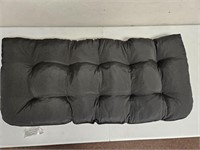 $43 Bench cushion black tufted 4x19x42