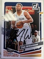 Pelicans Zion Williamson Signed Card with COA