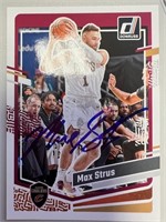 Cavaliers Max Strus Signed Card with COA