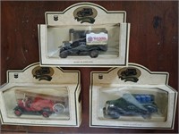 Three Collectible Model Cars - Made in England -