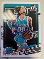 Hornets Nick Smith Jr. Signed Card with COA
