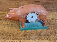 Cast-iIon Pig Clock