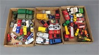 3x Tray Vintage Toy Cars