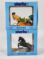 2) STARLUX KNIGHT ON HORSE FIGURES W/ BOX