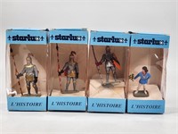 4) STARLUX KNIGHT FIGURES W/ BOXES