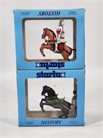 2) STARLUX KNIGHT ON HORSE FIGURES W/ BOX