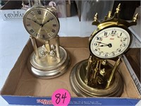 (2) Anniversary Clocks (Battery & Wind) (Untested)