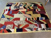 Crazy Quilt "Momma to Ronnie"  84" x 78"