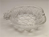 5" Pineapple Bowl Italian Clear Glass