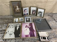 Box of framed photos
