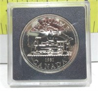 1981 Bu Dollar In Silver Sleeve