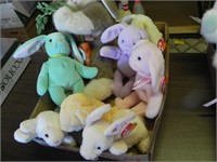 Vintage Ty Beanie Babies - mostly bunnies