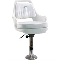 Wise Pilot Helm Chair Combo W/ WP21-374 Ped White