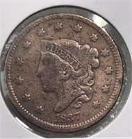 1837 Large Cent Head of 1838