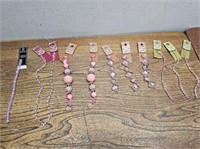 NEW PINK 11 Crystal Beads