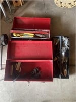 Tool boxes with tools