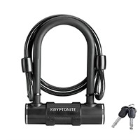 Kryptonite Bike U-Lock with Braided Steel Cable,