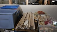 Contents of shelf - assorted wood craft supplies