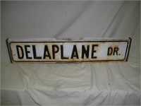 Delaplane Metal Embossed Double Sided Sign